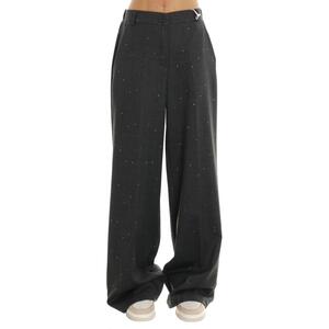 PANTALONE GESSATO GRIGIO